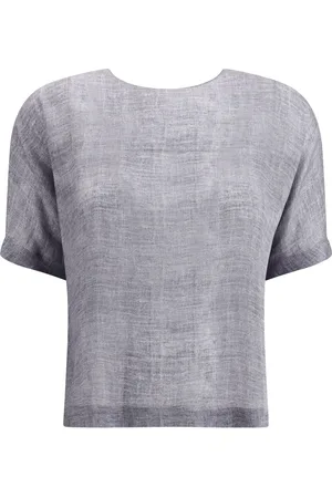 Giorgio Armani Short-sleeved silk top