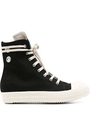 Rick Owens Eyelet-detail high-top sneakers