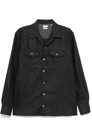 Brunello Cucinelli Virgin wool long-sleeves shirt jacket