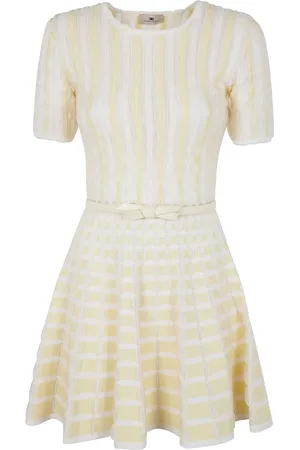 Elisabetta Franchi Striped knitted dress