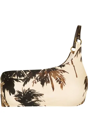 Lenny Niemeyer Corumbau-print one-shoulder bikini top