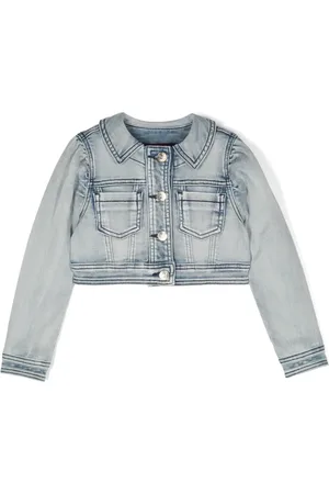 MONNALISA Daffy Duck-embroidery denim jacket