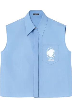 VERSACE Cameo logo-embroidered shirt