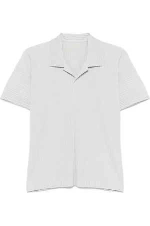 Issey Miyake Pleated polo shirt