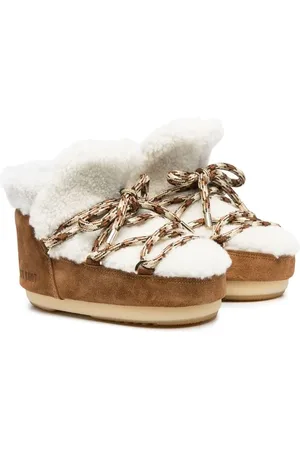 Moon Boot Iconic shearling-trim ankle boots