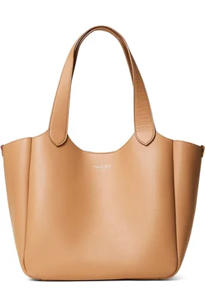 Twin-Set Leather tote bag
