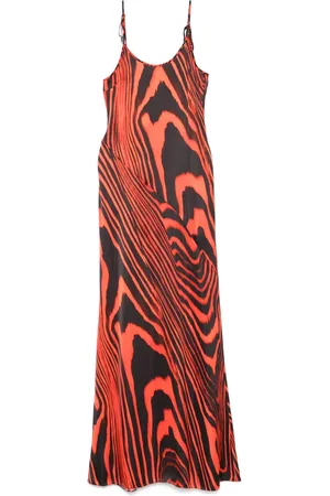 DAVID KOMA Striped maxi dress