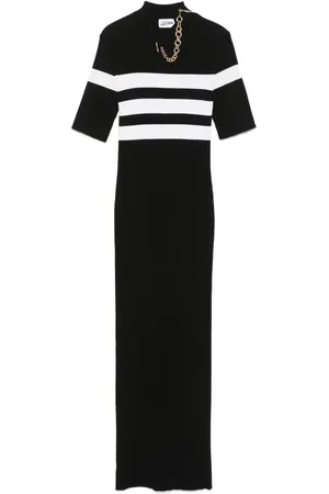Jean Paul Gaultier Striped maxi dress