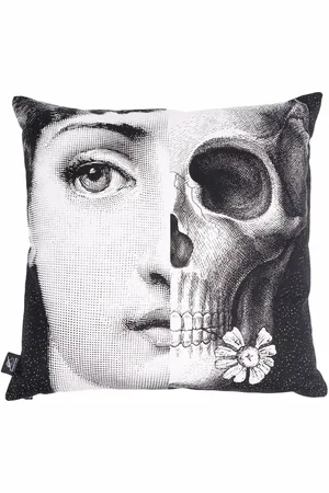 FORNASETTI Face print cushion