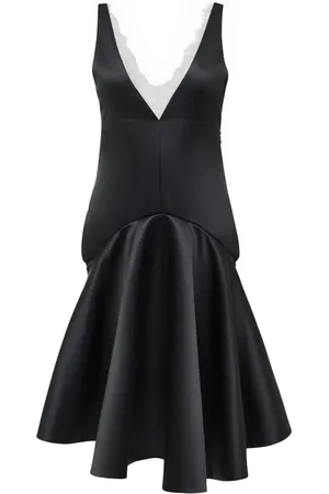 J.W.Anderson Draped-hem V-neck dress