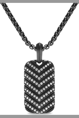 David Yurman Chevron Tag necklace