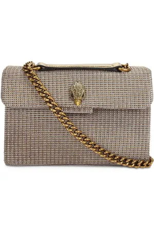 Kurt Geiger Mini Kensington houndstooth tote bag
