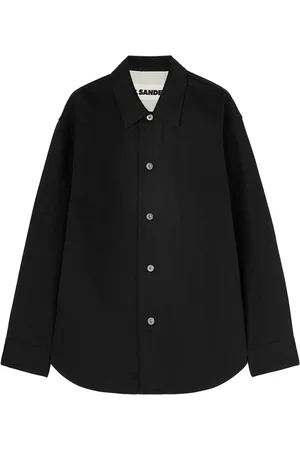 Jil Sander Logo-patch denim shirt
