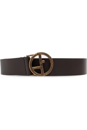 Giorgio Armani GA-logo leather belt