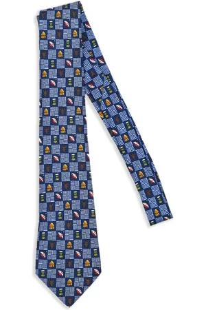 Hermès 1990-2000s printed tie