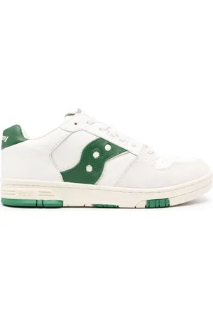 Saucony Sonic panelled leather sneakers