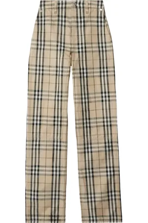 Burberry Check pattern jeans