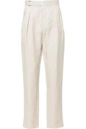 CANALI Adjuster mid-rise tapered trousers