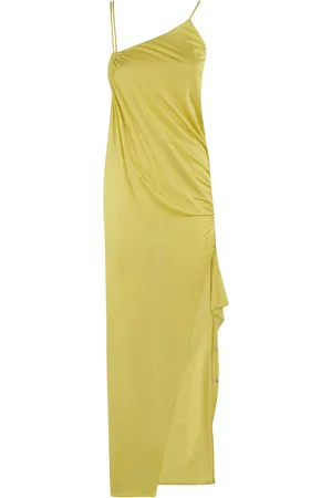 BLUMARINE Draped asymmetrical maxi dress
