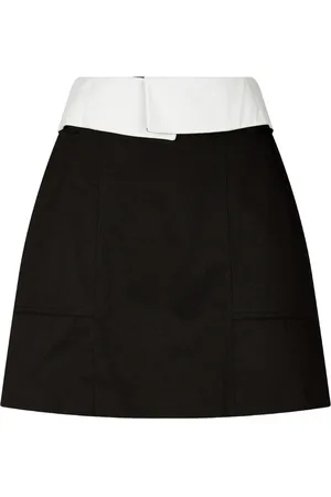 Studio Tomboy Contrast-edge mini skirt