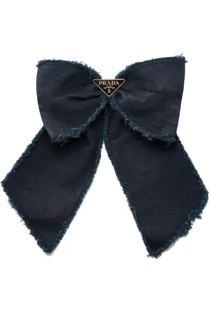 Prada Logo-appliqu?? bow hair clip