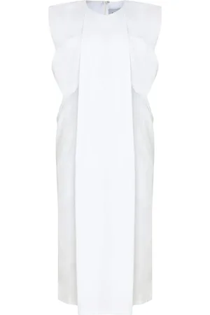 Gloria Coelho Gathered-detailed midi dress