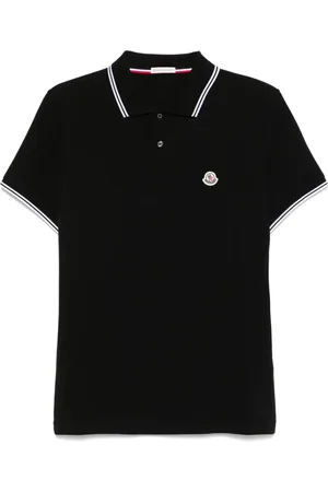 Moncler Logo-patch cotton polo shirt