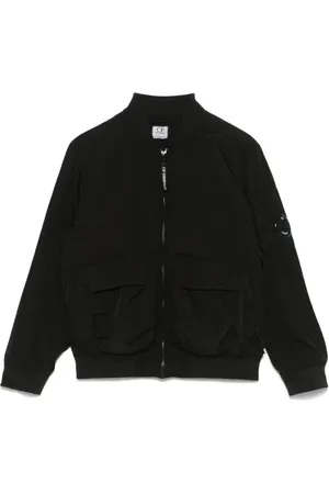 C.P. Company Logo-patch bomber jacket