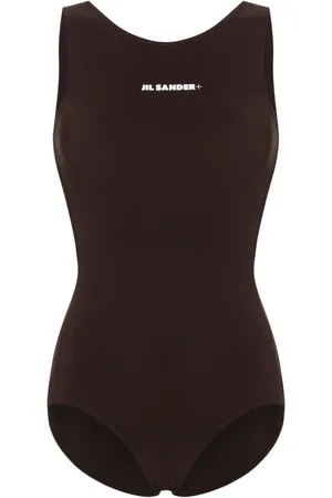 Jil Sander Logo-print open-back swimsuit