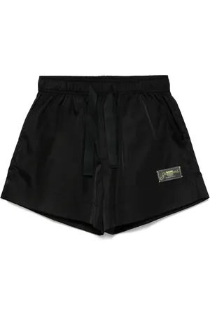 Ganni Logo-patch shorts