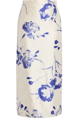 Erdem Floral-print midi skirt