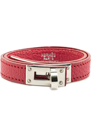 Hermès 2002 Leather Kelly Double Tour Bracelet costume bracelet