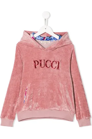 PUCCI Junior Embellished logo hoodie