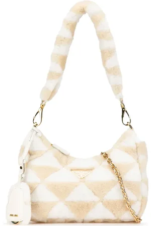 Prada 2013-2024 Mini Shearling Symbole Re-Edition satchel