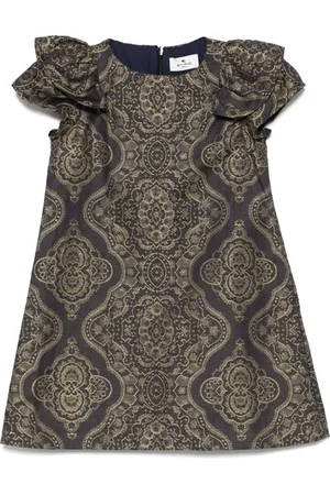 Etro Damask jacquard-motif dress