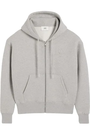 Ami Ami de Coeur zipped cotton hoodie