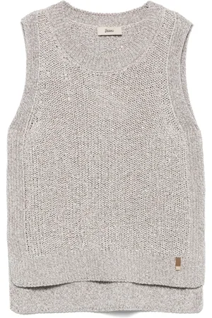 HERNO Sequin-embellished knitted top