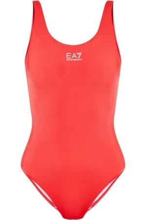 EA7 Logo-print swimsuit
