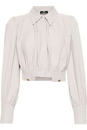 Elisabetta Franchi Cropped georgette shirt