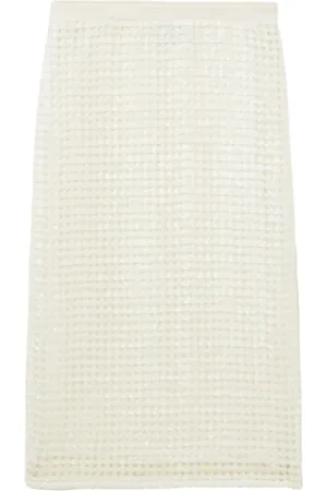 Claudie Pierlot Crochet-knit midi skirt
