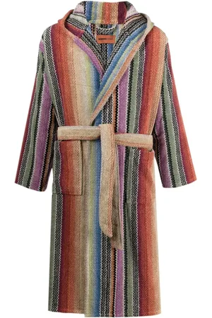 Missoni Archie zigzag pattern hooded robe