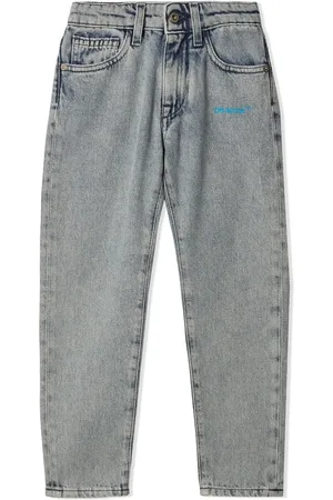 OFF-WHITE Helvetica low-rise straight jeans