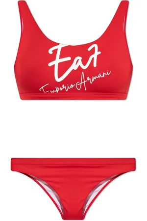 EA7 Logo-print bikini