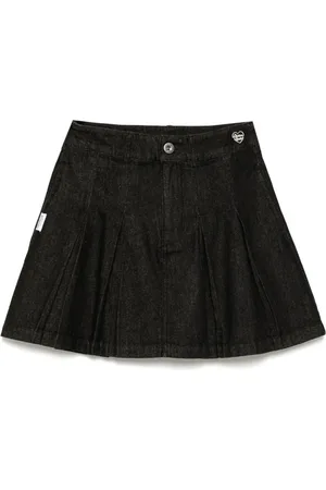 Chocoolate Denim pleated skirt