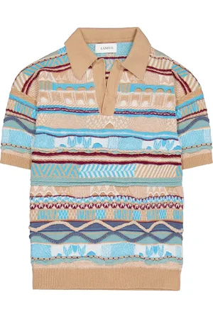 LANEUS Knitted polo shirt