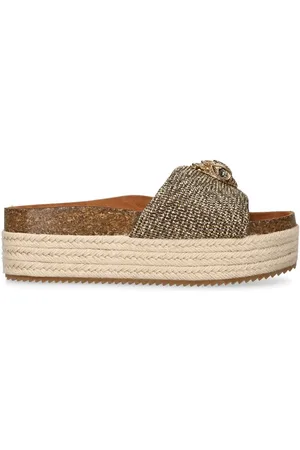 Kurt Geiger Kensington appliqué-detail flatform espadrilles