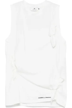Elisabetta Franchi Bow-detail jersey tank top