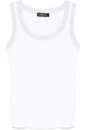 Fabiana Filippi Lurex-trim tank top