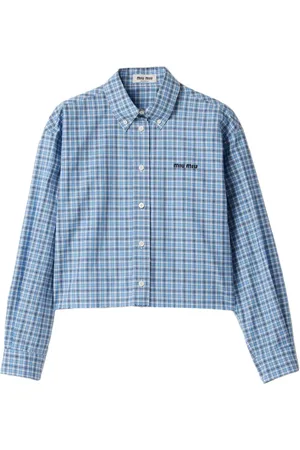 Miu Miu Checked poplin shirt