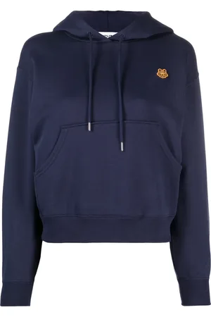 Kenzo Tiger patch cotton hoodie